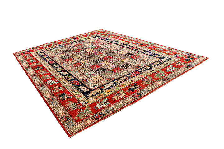 Multi Colored Ziegler 8'  10" x 11'  9" - No. QA94142