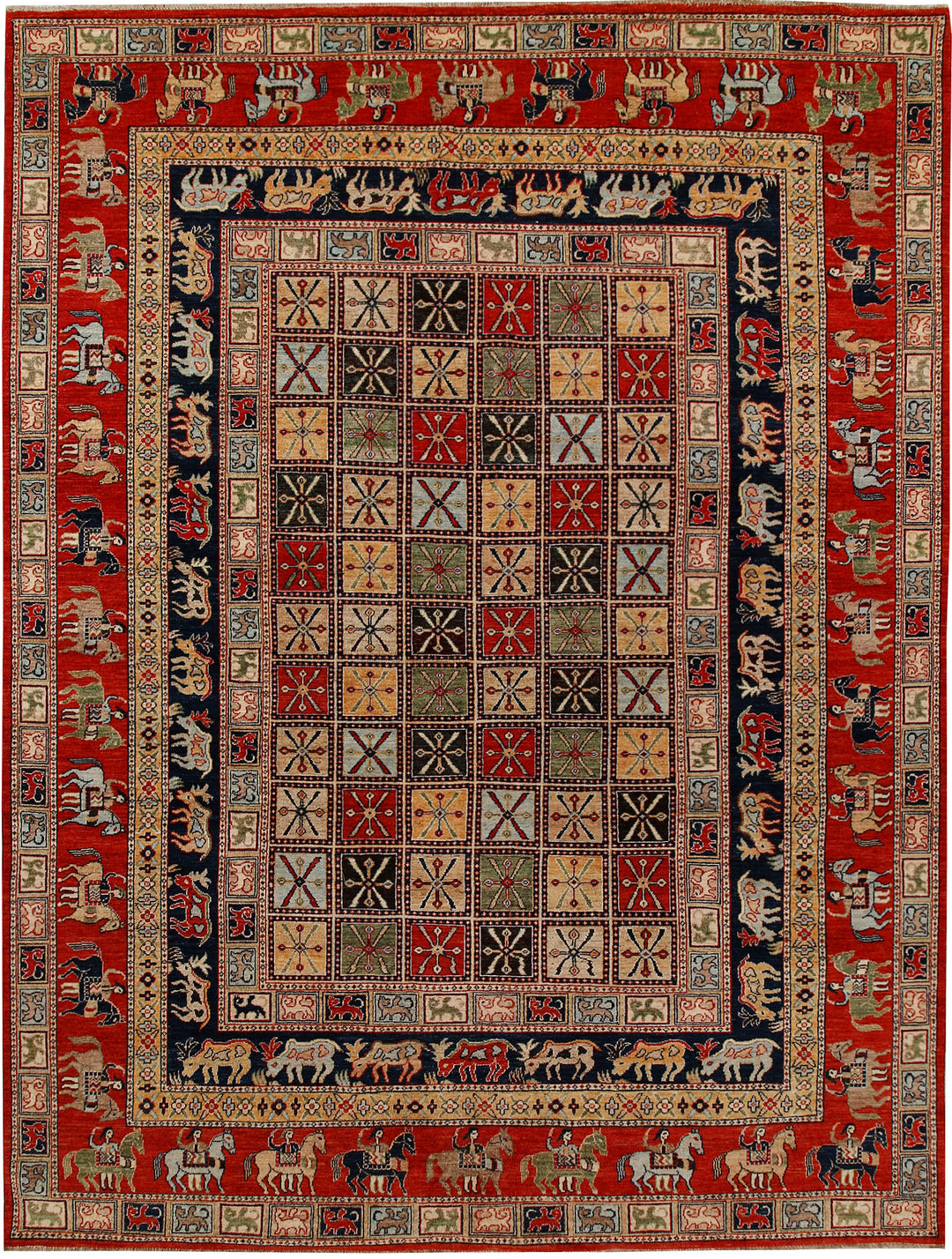 Multi Colored Ziegler 8' 10 x 11' 9 - No. 66402 - ALRUG Rug Store