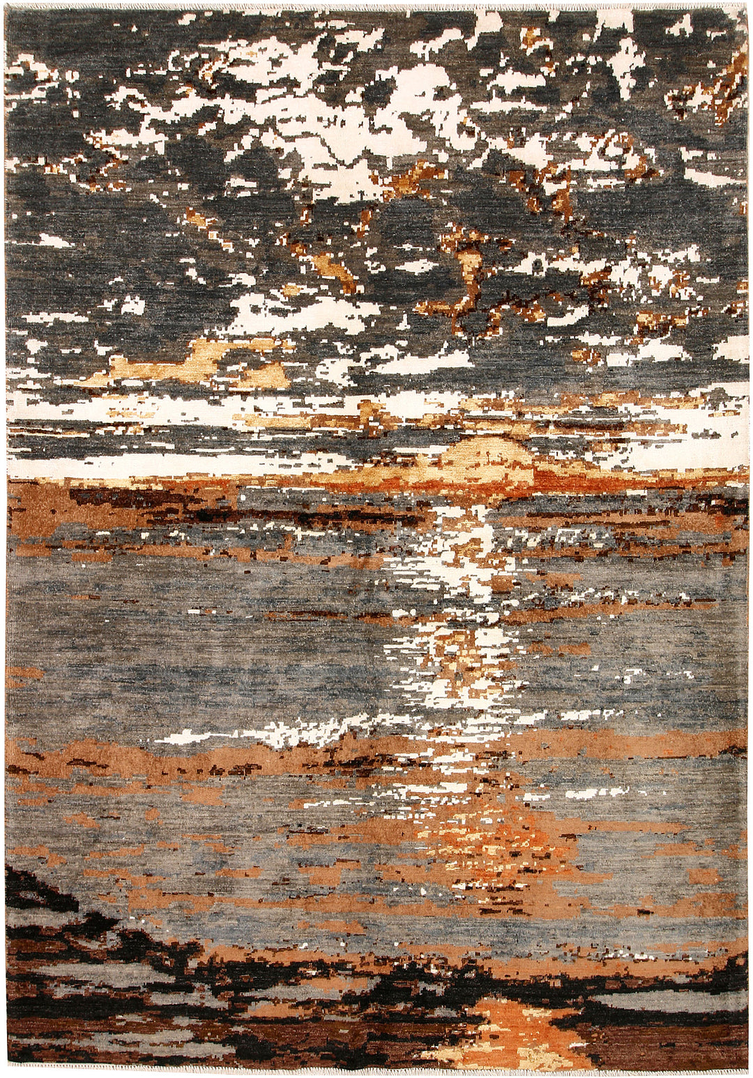 Multi Colored Abstract 5' 5 x 7' 10 - No. 66412 - ALRUG Rug Store