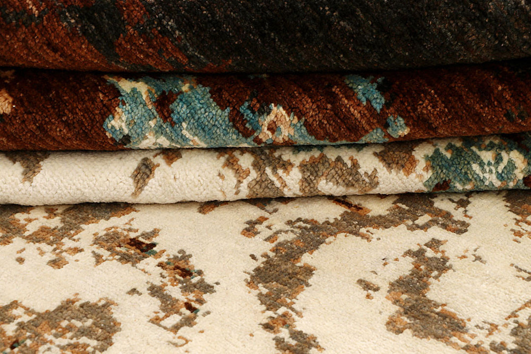 Multi Colored Abstract 8'  x" 9'  11" - No. QA95473