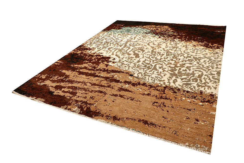 Multi Colored Abstract 8' x 9' 11 - No. 66413 - ALRUG Rug Store