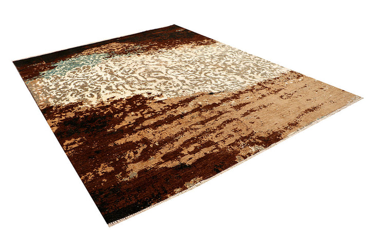 Multi Colored Abstract 8' x 9' 11 - No. 66413 - ALRUG Rug Store