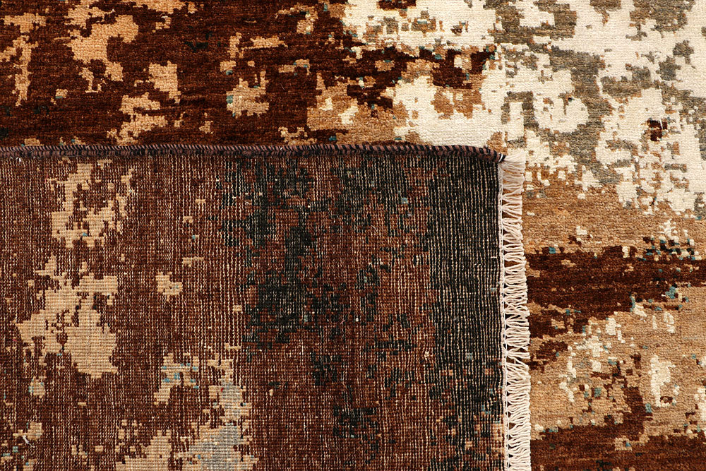 Multi Colored Abstract 8' x 9' 11 - No. 66413 - ALRUG Rug Store