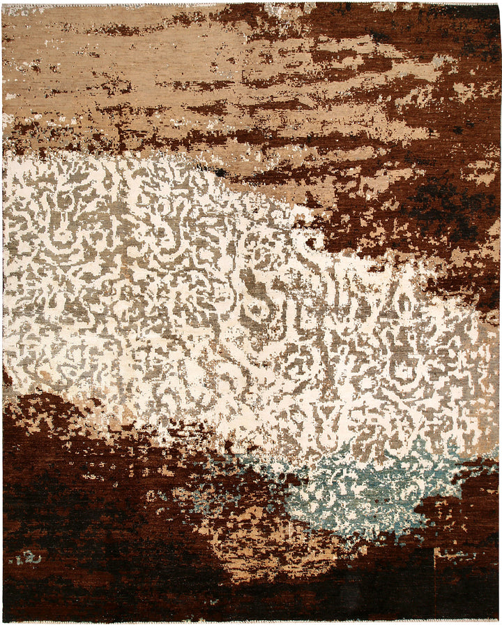 Multi Colored Abstract 8'  x" 9'  11" - No. QA95473