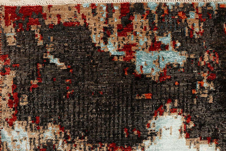 Multi Colored Abstract 6' 6 x 9' 9 - No. 66414 - ALRUG Rug Store