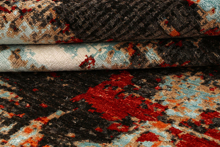 Multi Colored Abstract 6' 6 x 9' 9 - No. 66414 - ALRUG Rug Store