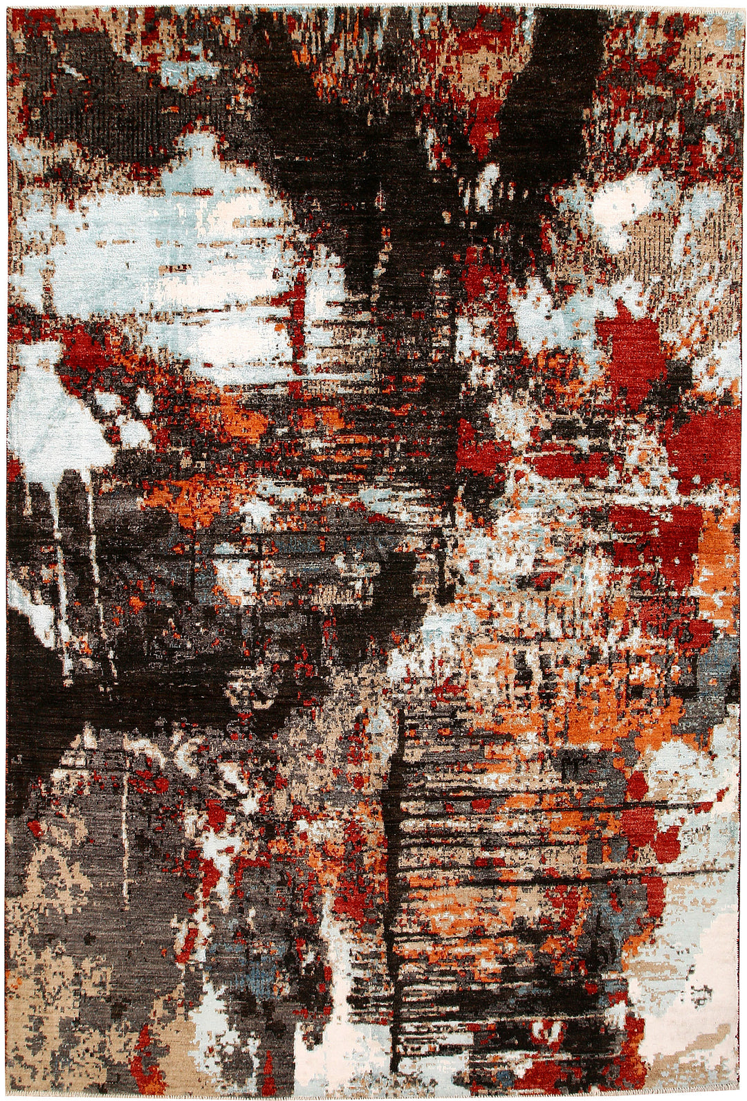 Multi Colored Abstract 6' 6 x 9' 9 - No. 66414 - ALRUG Rug Store