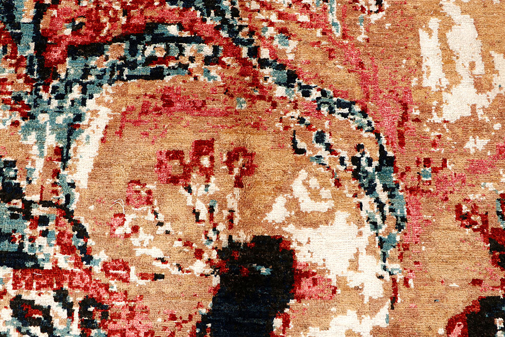 Multi Colored Abstract 6' 7 x 9' 9 - No. 66415 - ALRUG Rug Store