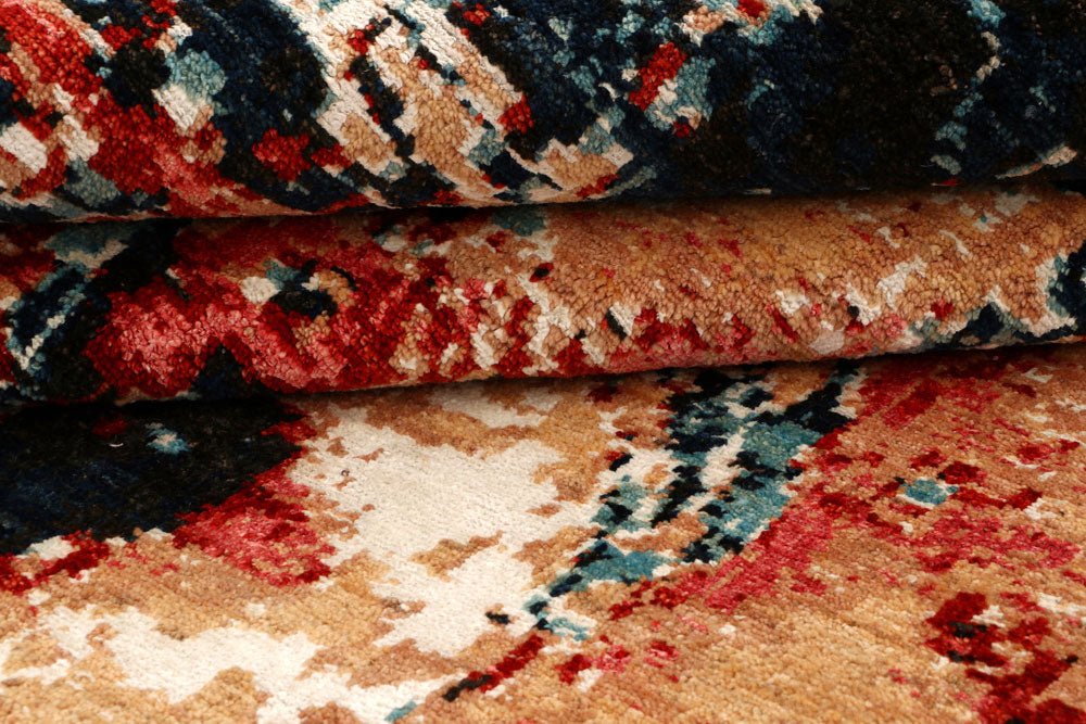 Multi Colored Abstract 6' 7 x 9' 9 - No. 66415 - ALRUG Rug Store