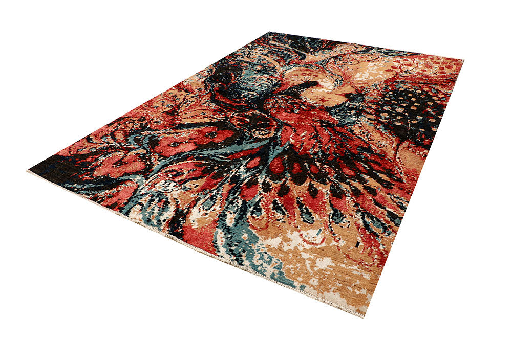 Multi Colored Abstract 6' 7 x 9' 9 - No. 66415 - ALRUG Rug Store