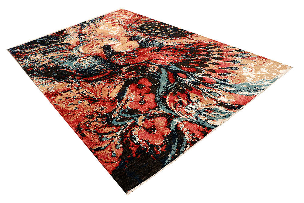 Multi Colored Abstract 6' 7 x 9' 9 - No. 66415 - ALRUG Rug Store