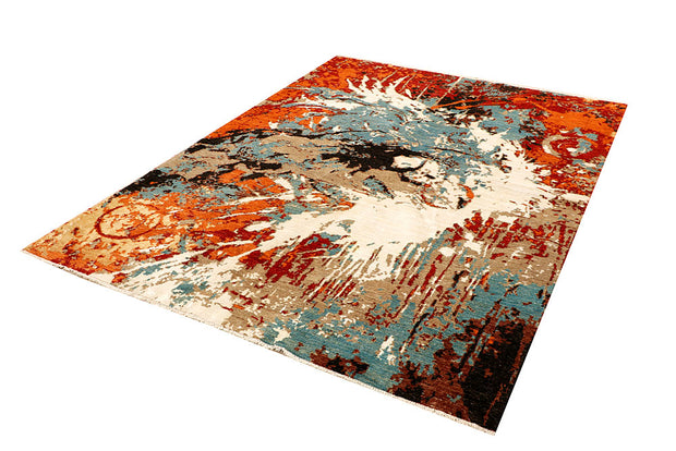 Multi Colored Abstract 5' 7 x 7' 10 - No. 66417 - ALRUG Rug Store