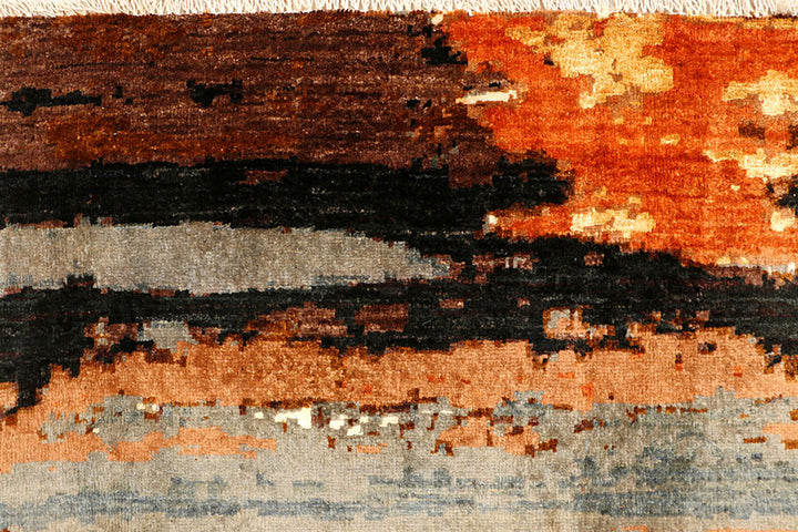 Multi Colored Abstract 6'  9" x 9'  9" - No. QA36738