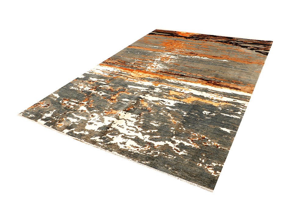 Multi Colored Abstract 6' 9 x 9' 9 - No. 66419 - ALRUG Rug Store