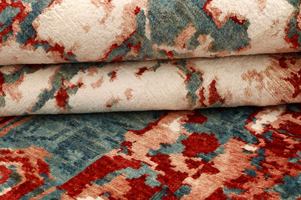 Multi Colored Abstract 6' 6 x 9' 8 - No. 66420 - ALRUG Rug Store