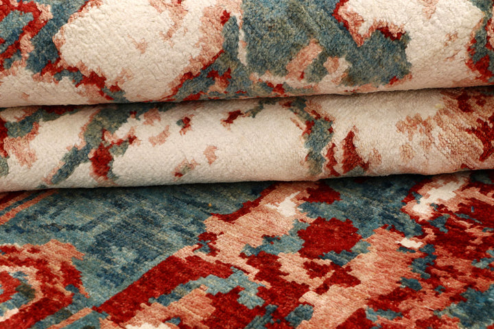 Multi Colored Abstract 6' 6 x 9' 8 - No. 66420 - ALRUG Rug Store