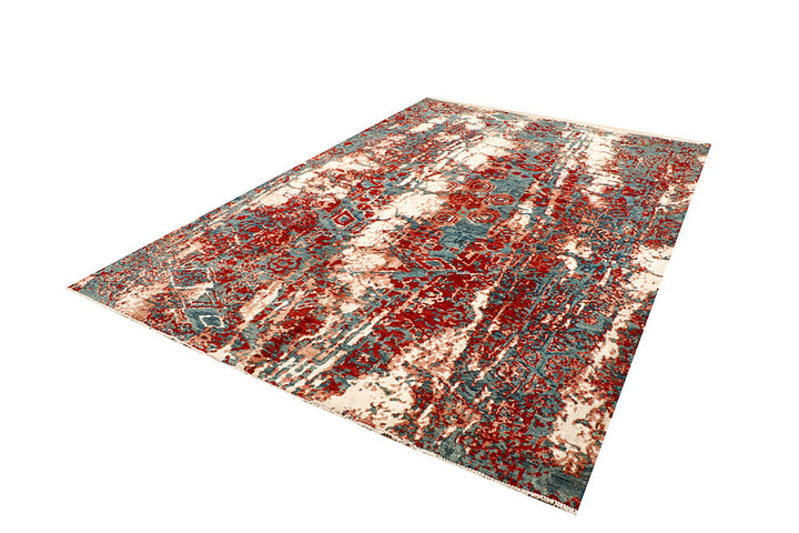 Multi Colored Abstract 6' 6 x 9' 8 - No. 66420 - ALRUG Rug Store