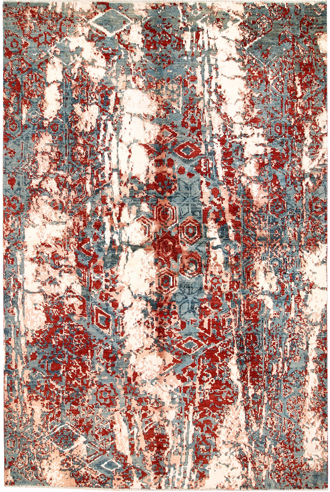 Multi Colored Abstract 6' 6 x 9' 8 - No. 66420 - ALRUG Rug Store