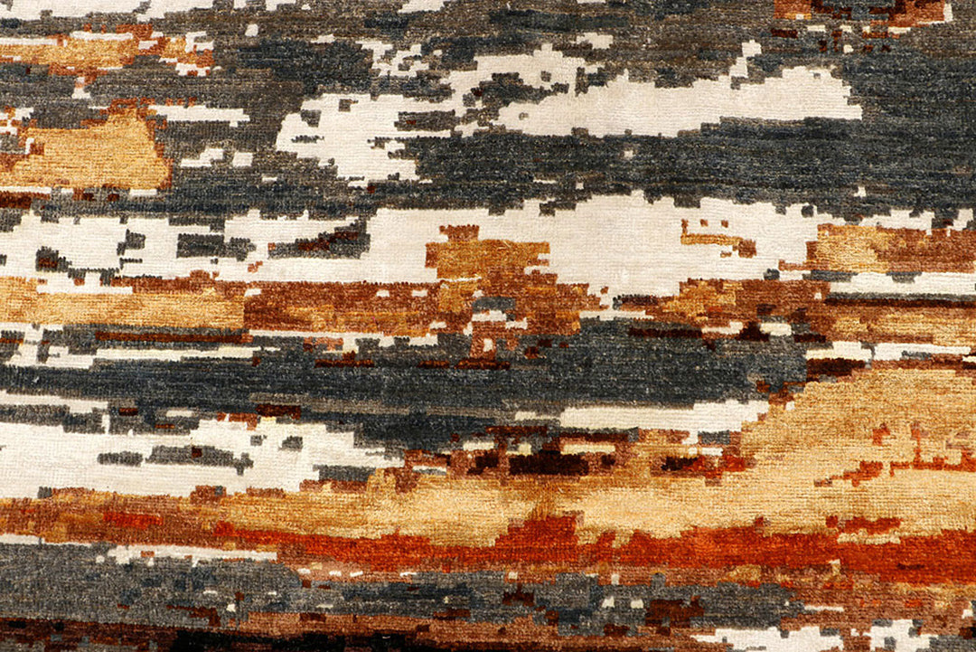 Multi Colored Abstract 8'  x" 9'  10" - No. QA55150