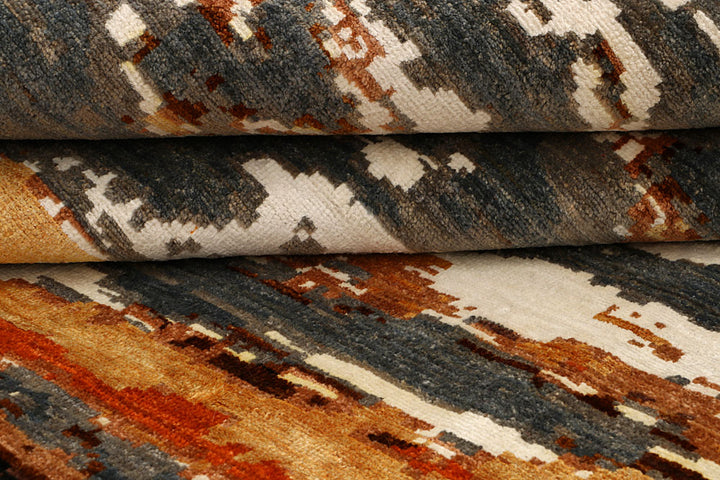 Multi Colored Abstract 8' x 9' 10 - No. 66421 - ALRUG Rug Store