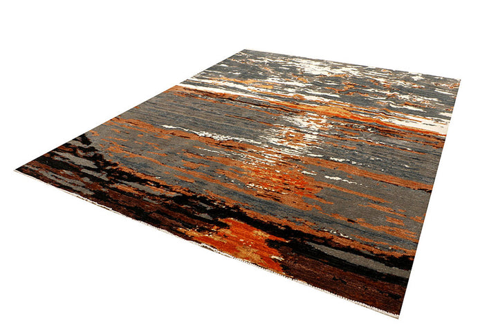 Multi Colored Abstract 8'  x" 9'  10" - No. QA55150