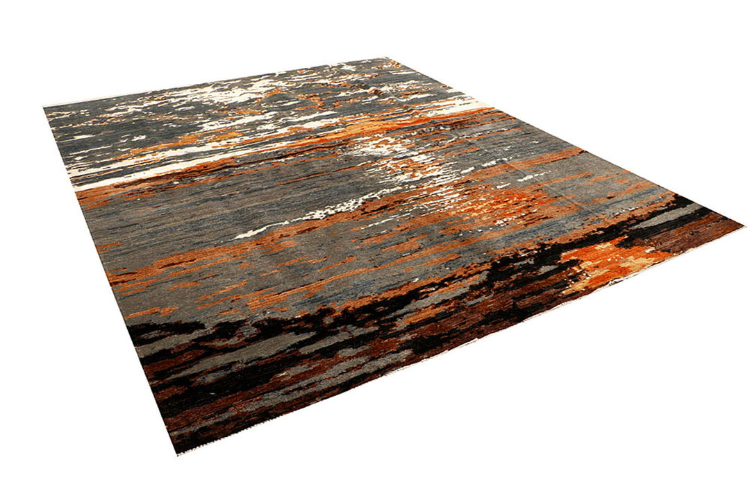 Multi Colored Abstract 8'  x" 9'  10" - No. QA55150