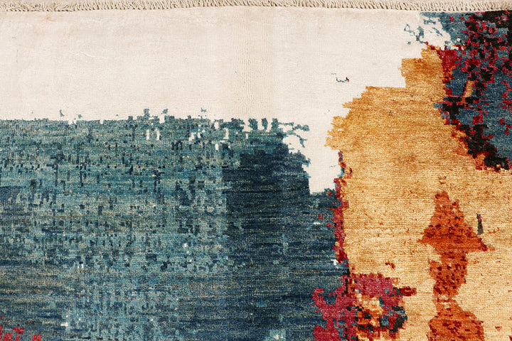 Multi Colored Abstract 6' 7 x 9' 4 - No. 66422 - ALRUG Rug Store