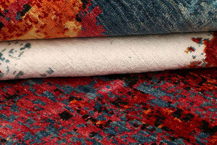 Multi Colored Abstract 6' 7 x 9' 4 - No. 66422 - ALRUG Rug Store