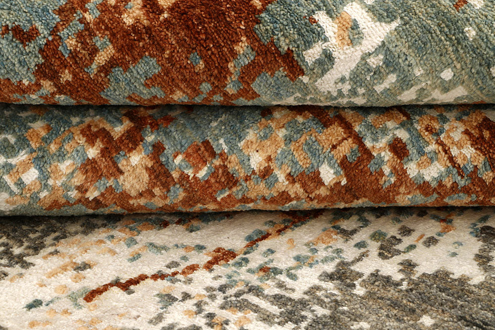 Multi Colored Abstract 8' x 10' 5 - No. 66423 - ALRUG Rug Store