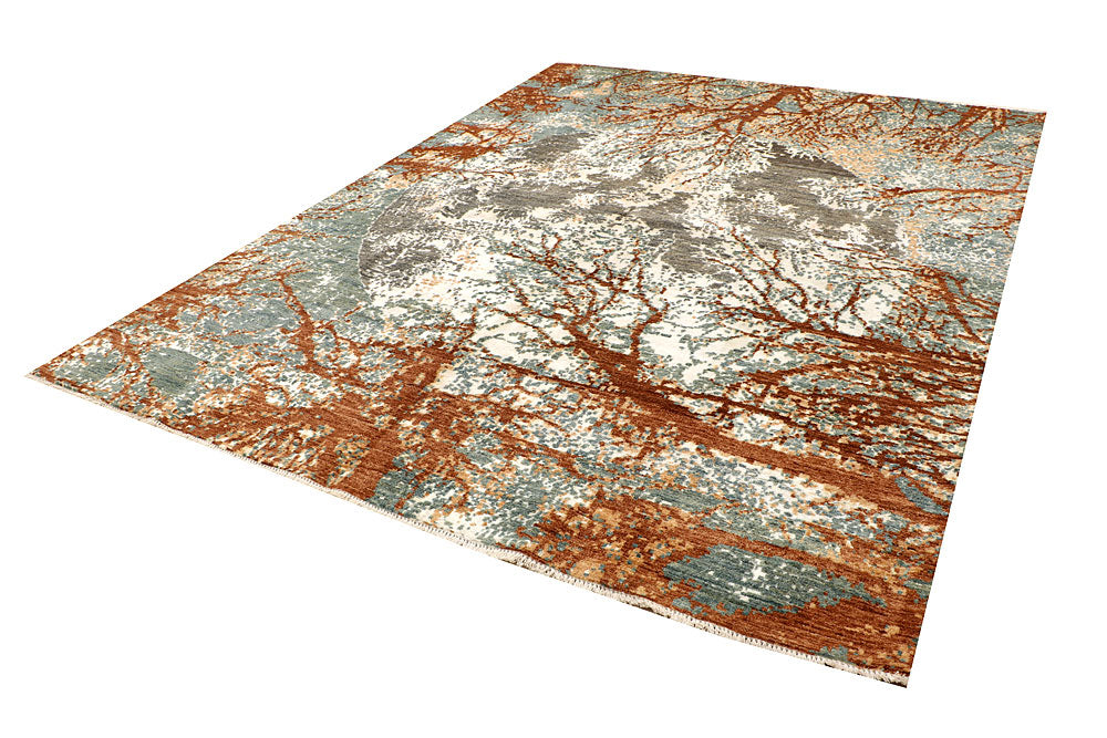 Multi Colored Abstract 8' x 10' 5 - No. 66423 - ALRUG Rug Store