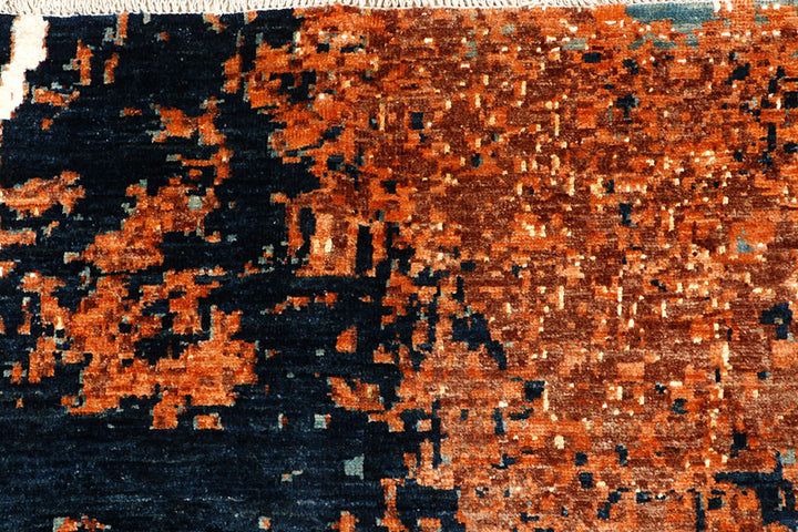 Multi Colored Abstract 7'  10" x 9'  9" - No. QA41785