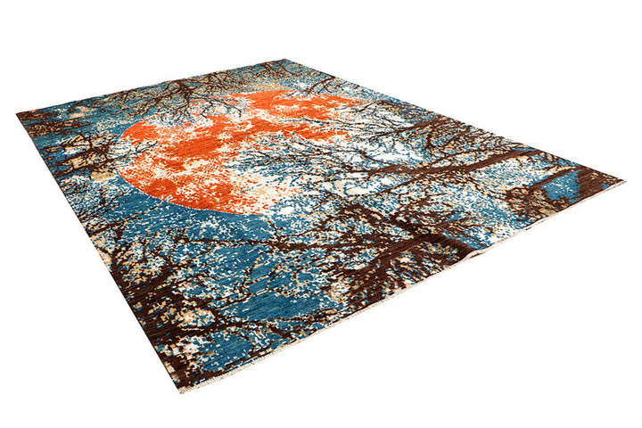 Multi Colored Abstract 7'  11" x 10'  10" - No. QA57554