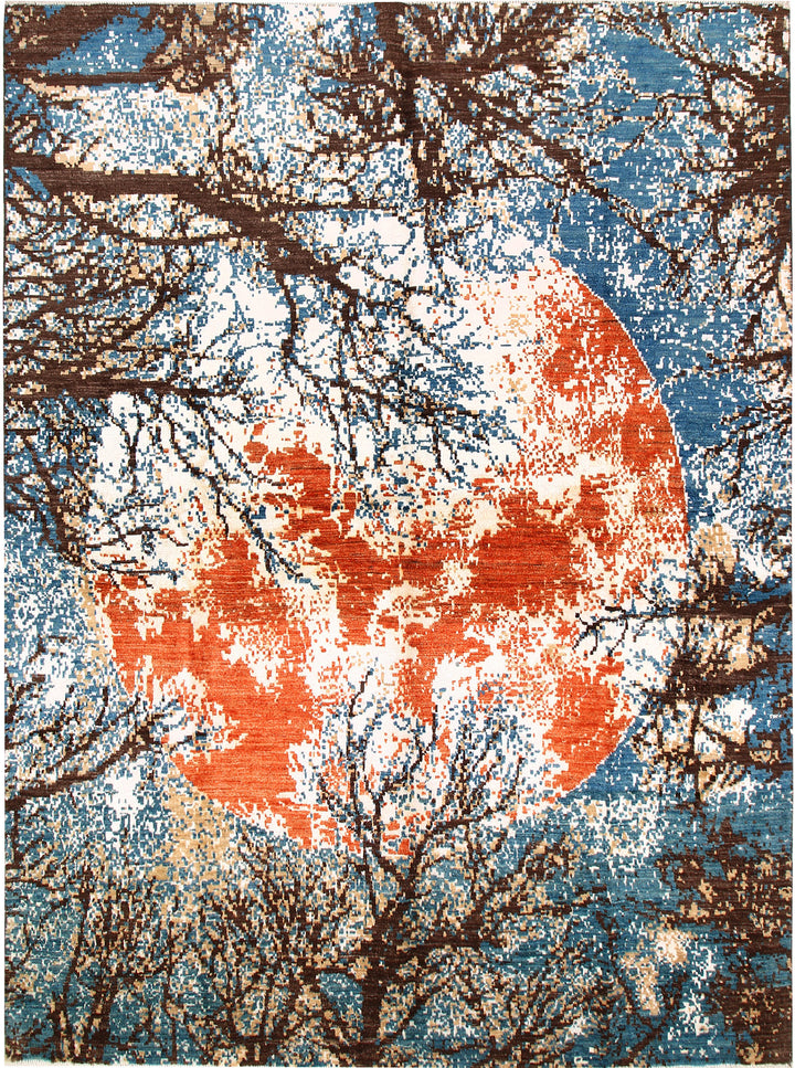 Multi Colored Abstract 7' 11 x 10' 10 - No. 66425 - ALRUG Rug Store