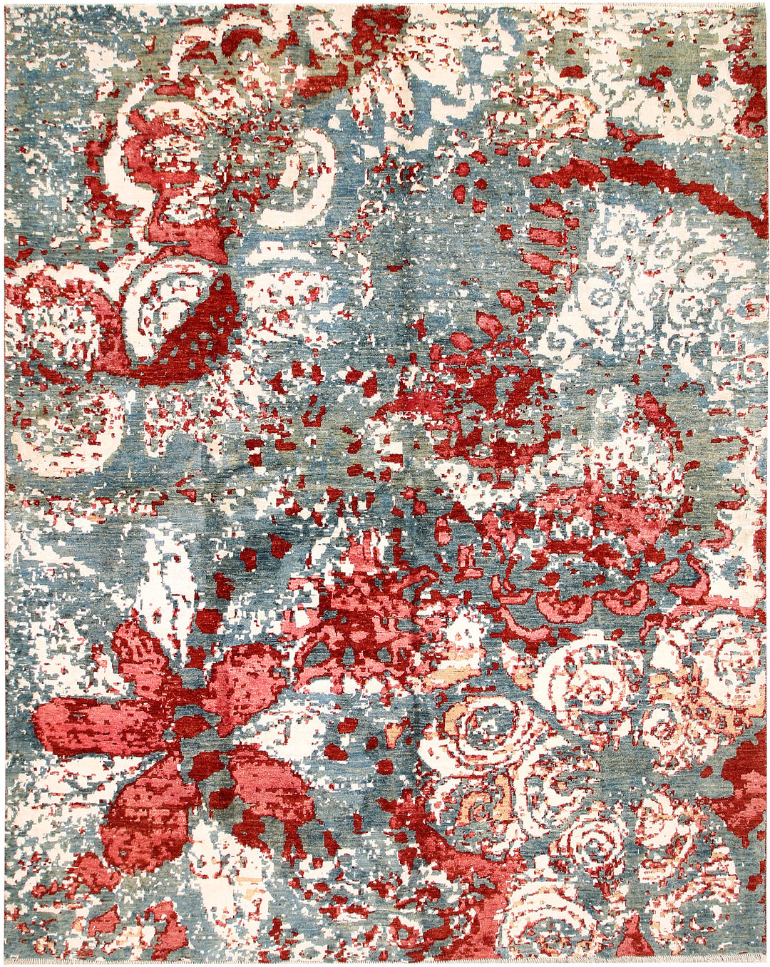 Multi Colored Abstract 7' 9 x 9' 9 - No. 66426 - ALRUG Rug Store