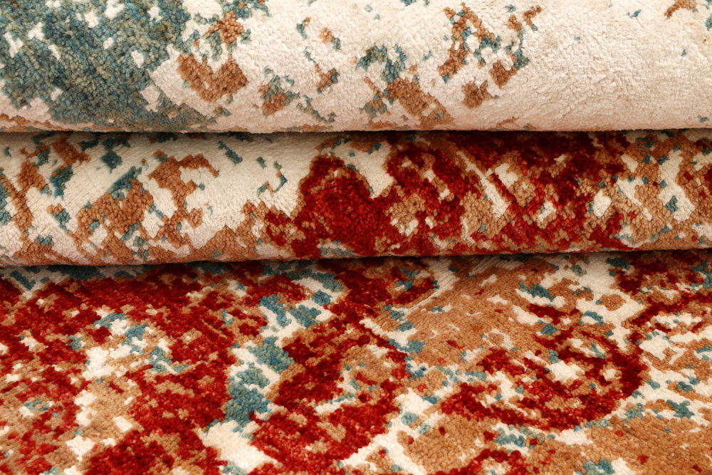 Multi Colored Abstract 8' 1 x 10' - No. 66427 - ALRUG Rug Store