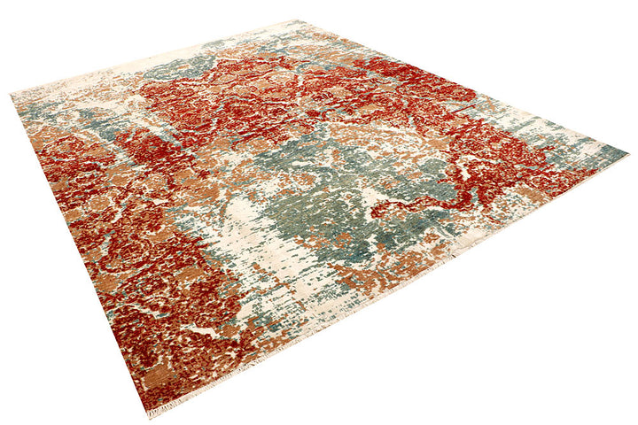 Multi Colored Abstract 8' 1 x 10' - No. 66427 - ALRUG Rug Store