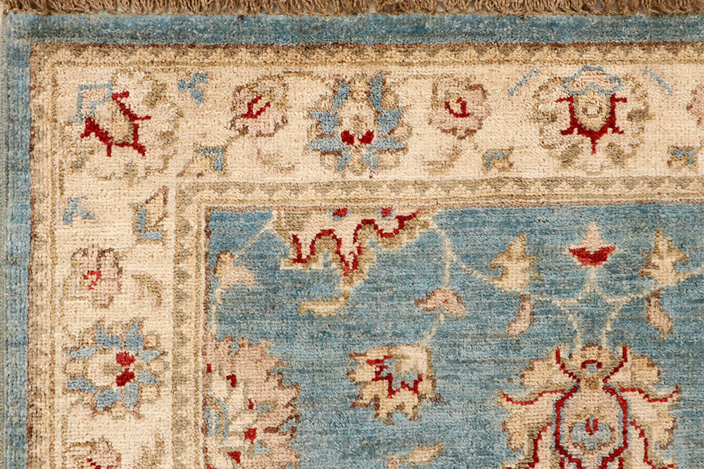 Sky Blue Ziegler 2' 11 x 4' 10 - No. 66435 - ALRUG Rug Store