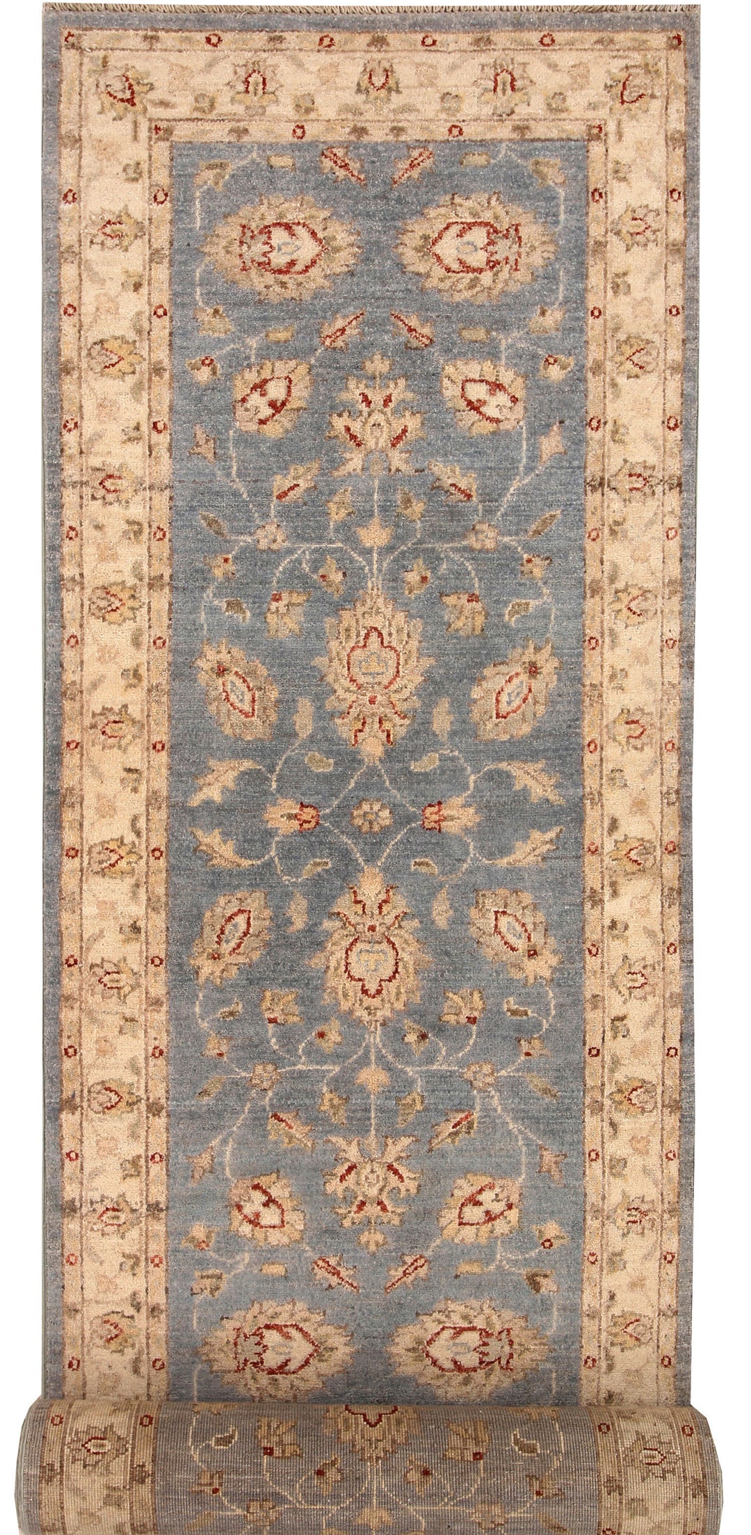 Light Slate Grey Oushak 2' 7 x 12' 6 - No. 66439 - ALRUG Rug Store
