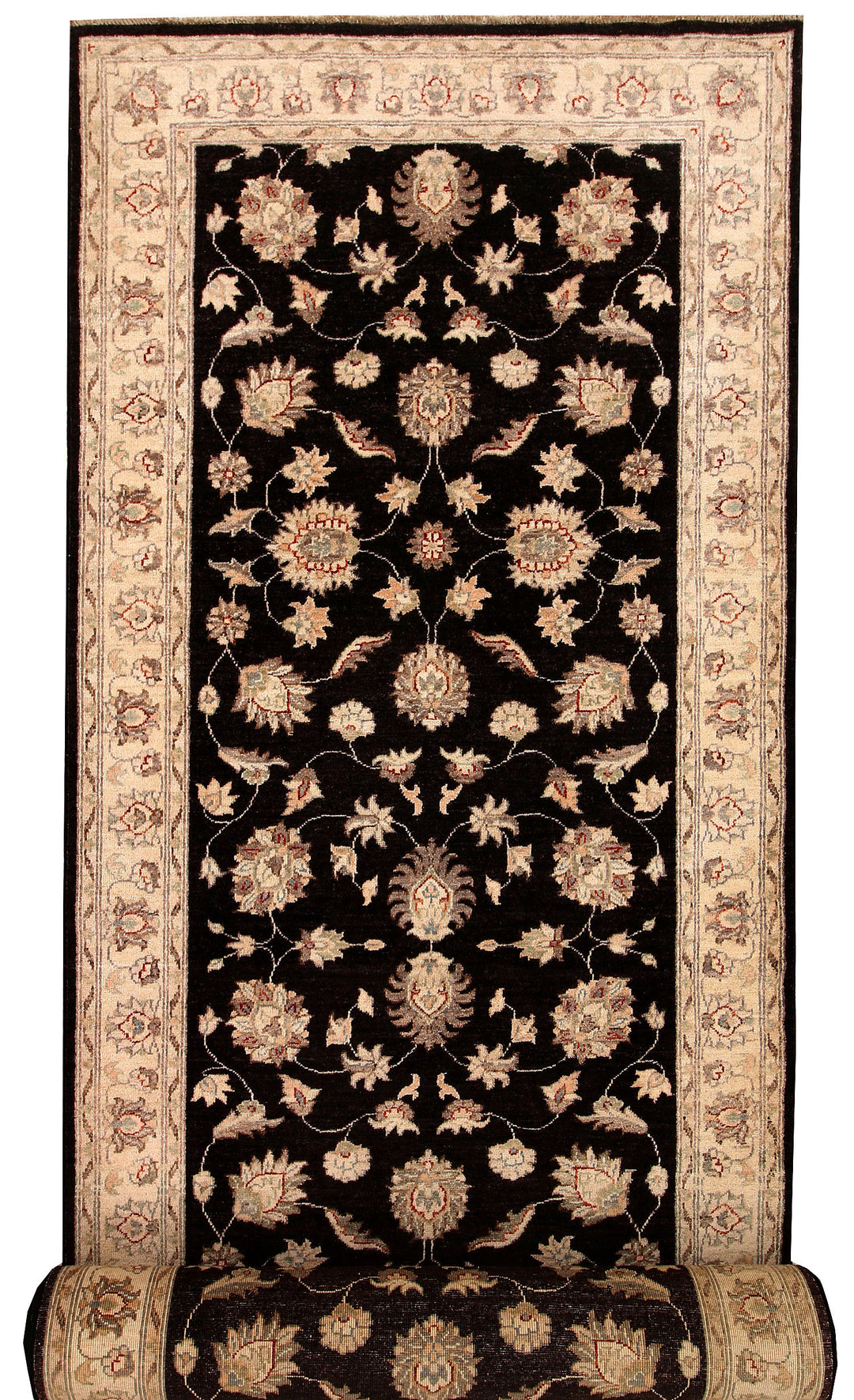 Black Ziegler 4' 3 x 19' 10 - No. 66441 - ALRUG Rug Store