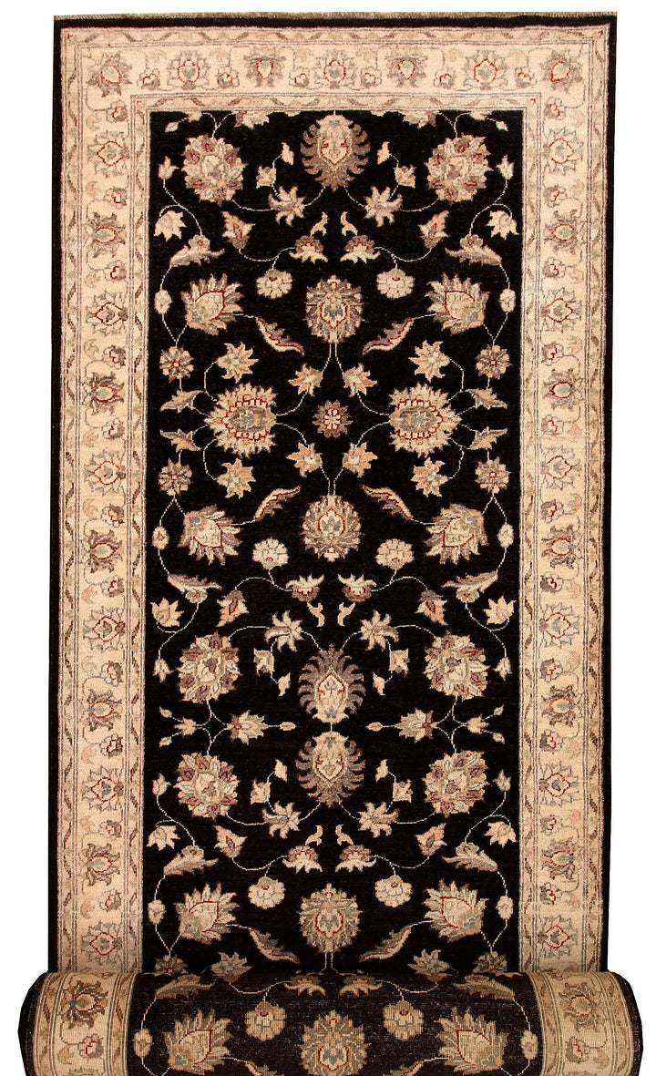Black Ziegler 4' 3 x 19' 10 - No. 66441 - ALRUG Rug Store