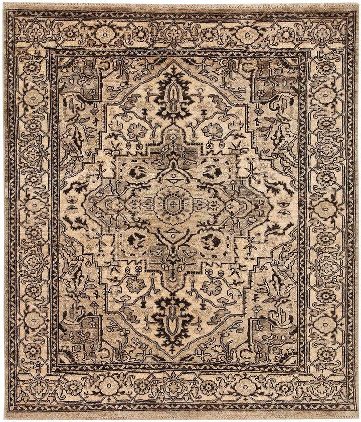 Tan Ziegler 4' 11 x 5' 7 - No. 66446 - ALRUG Rug Store