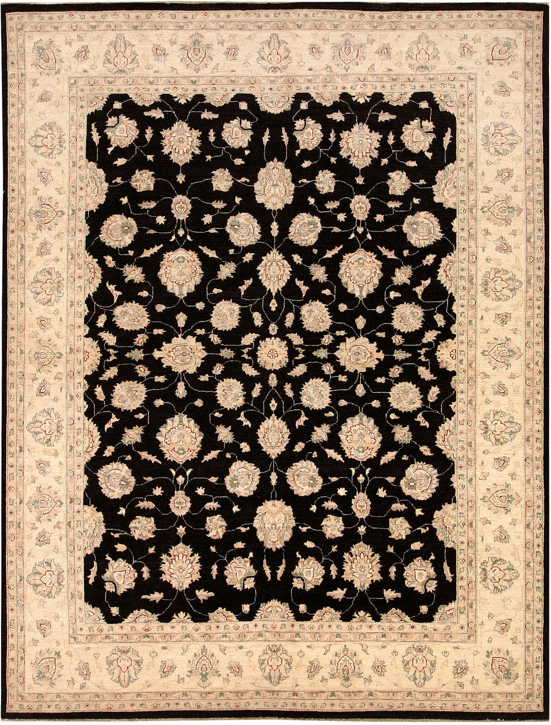 Black Ziegler 8' 11 x 11' 7 - No. 66452 - ALRUG Rug Store