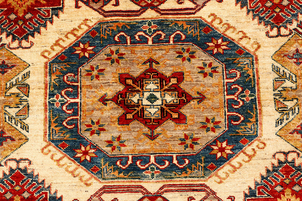 Cornsilk Kazak 5' 7 x 7' 11 - No. 66468 - ALRUG Rug Store