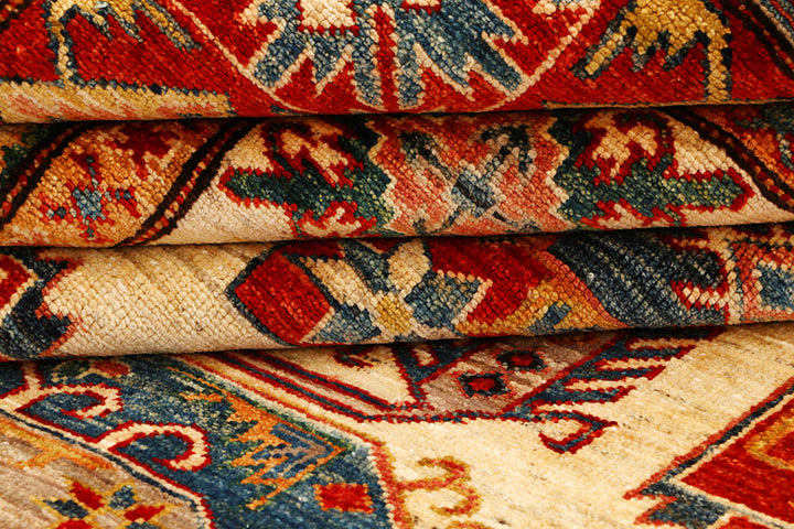 Cornsilk Kazak 5' 7 x 7' 11 - No. 66468 - ALRUG Rug Store