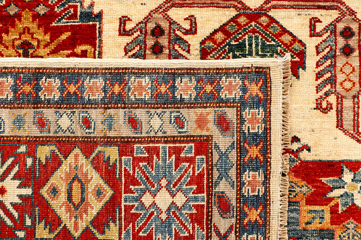 Cornsilk Kazak 5' 7 x 7' 11 - No. 66468 - ALRUG Rug Store
