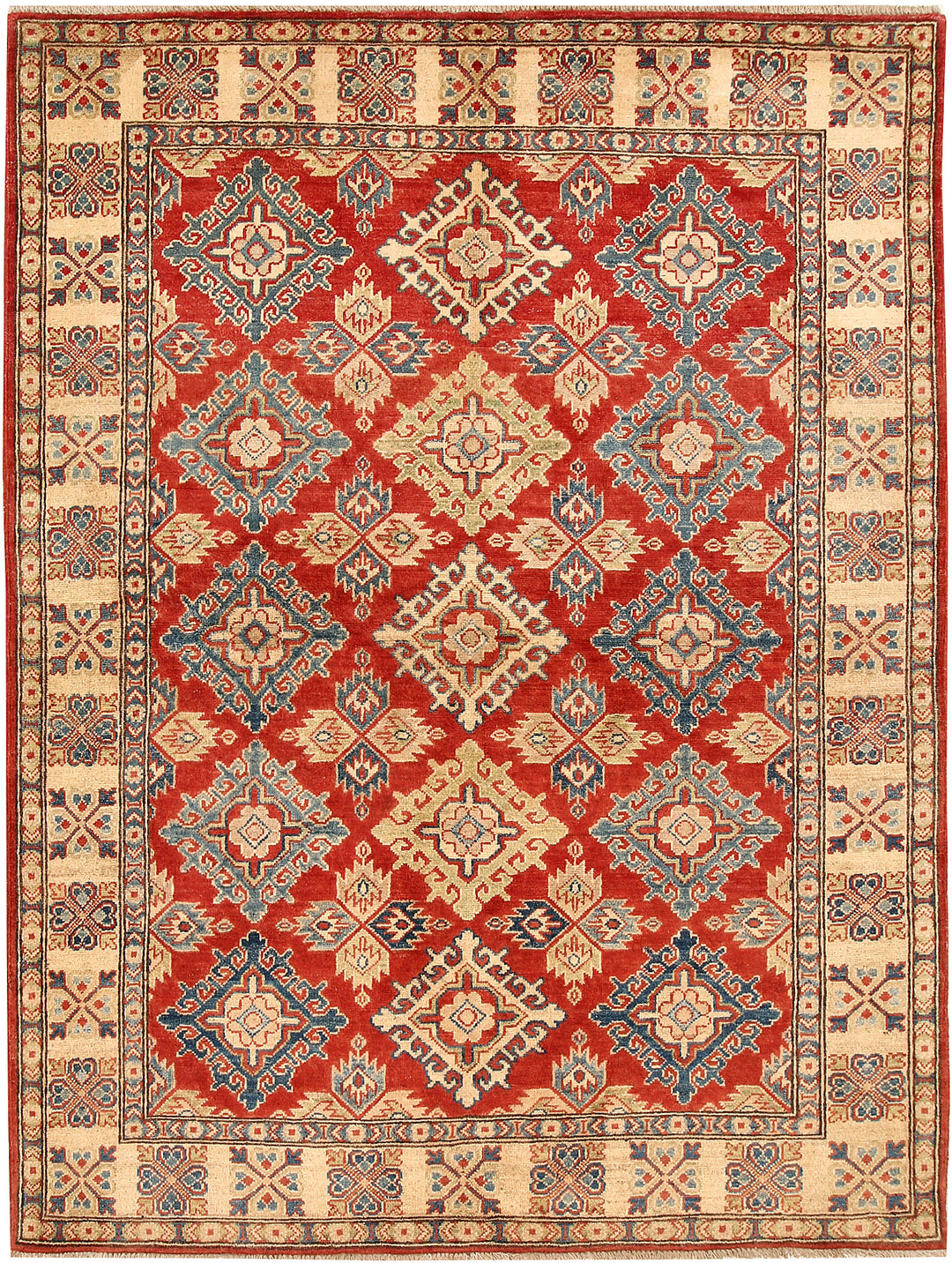 Firebrick Kazak 5' 2 x 6' 9 - No. 66473 - ALRUG Rug Store