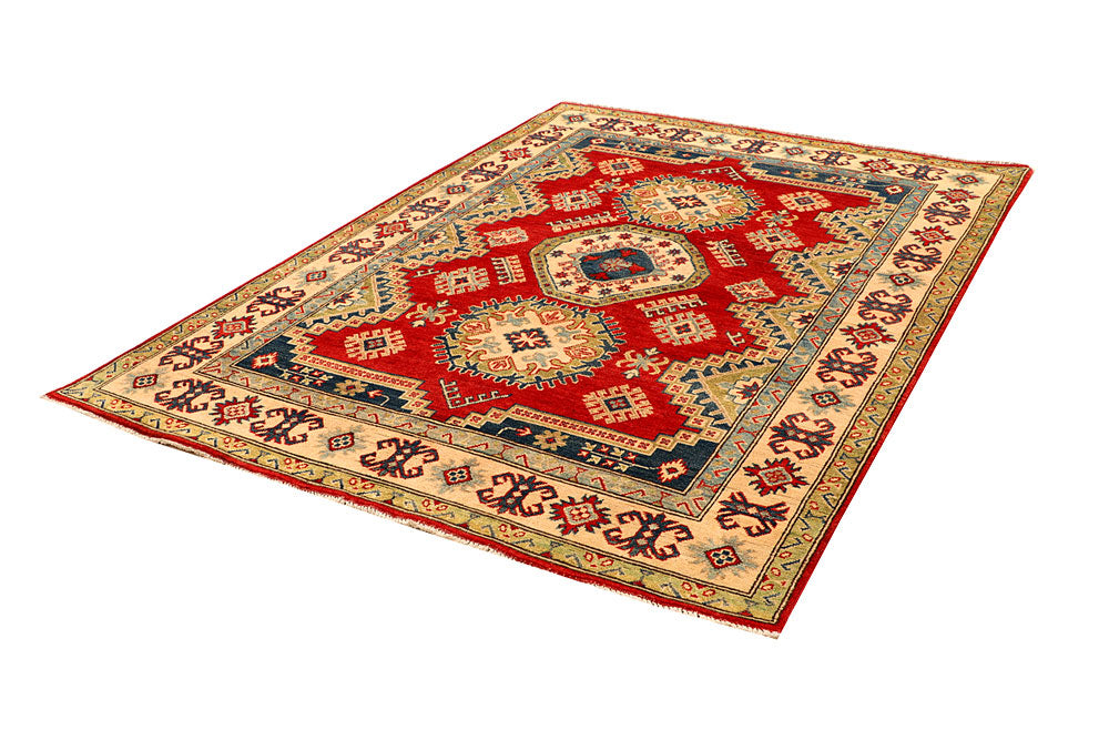 Firebrick Kazak 5' 1 x 7' 1 - No. 66474 - ALRUG Rug Store