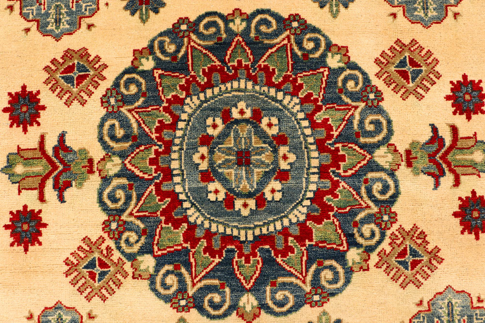 Bisque Kazak 5' 8 x 9' 5 - No. 66476 - ALRUG Rug Store