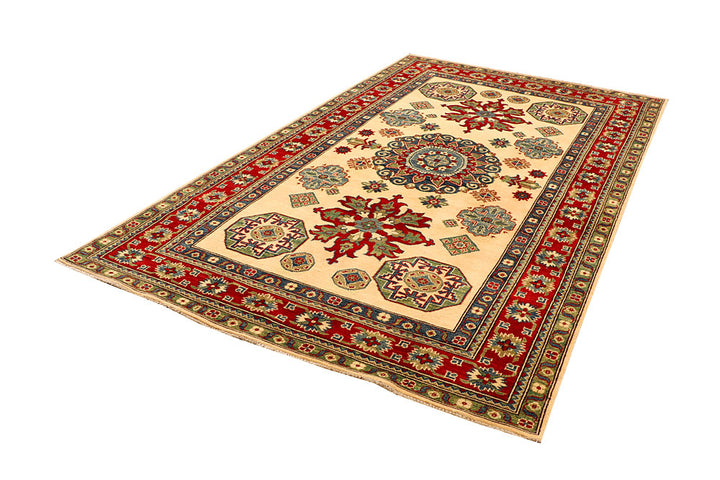 Bisque Kazak 5' 8 x 9' 5 - No. 66476 - ALRUG Rug Store