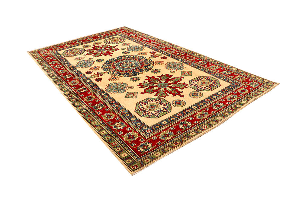 Bisque Kazak 5' 8 x 9' 5 - No. 66476 - ALRUG Rug Store
